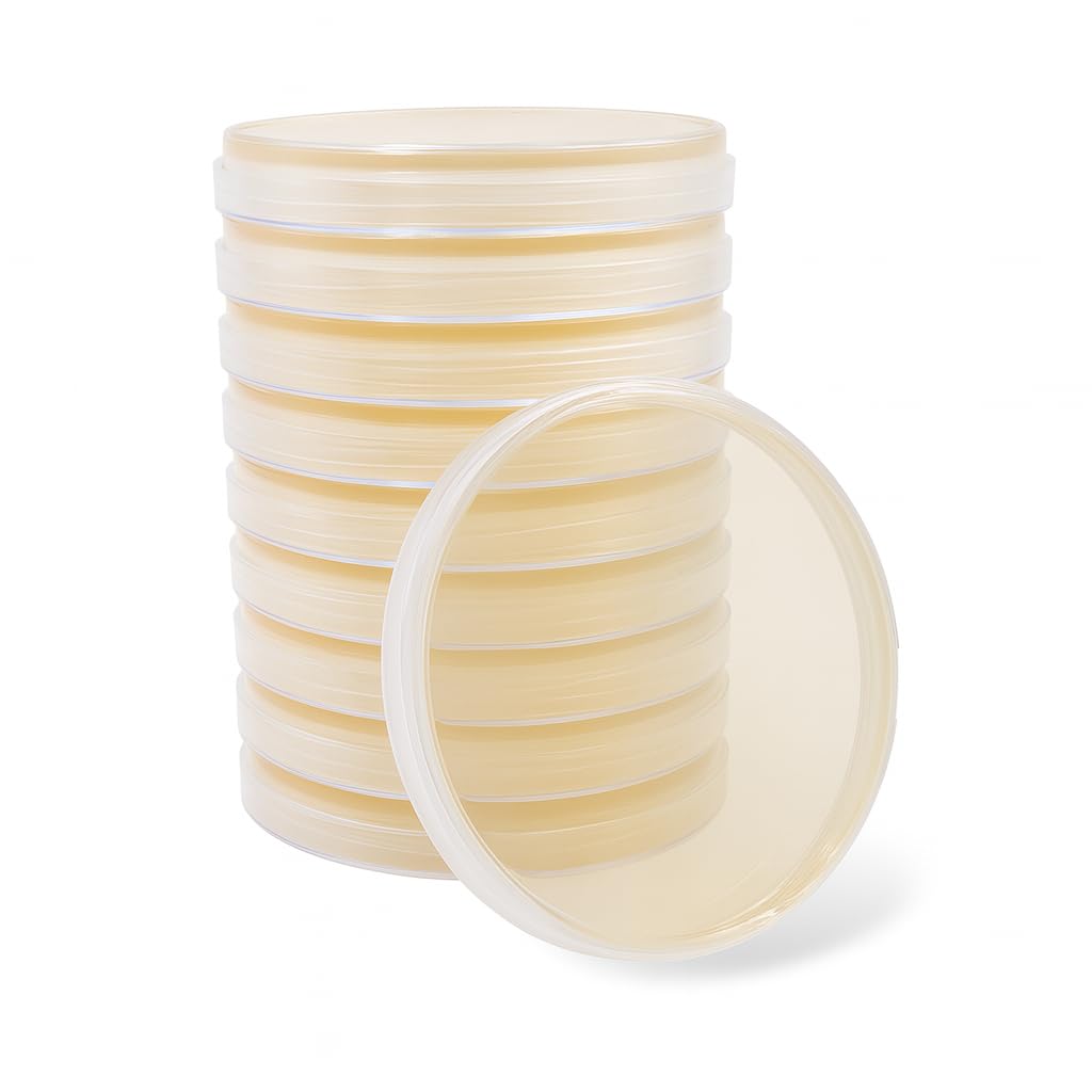 Pre-poured MEYA (Malt Extract Yeast Agar) Agar Petri Dishes in 90mm Plates, 10pcs